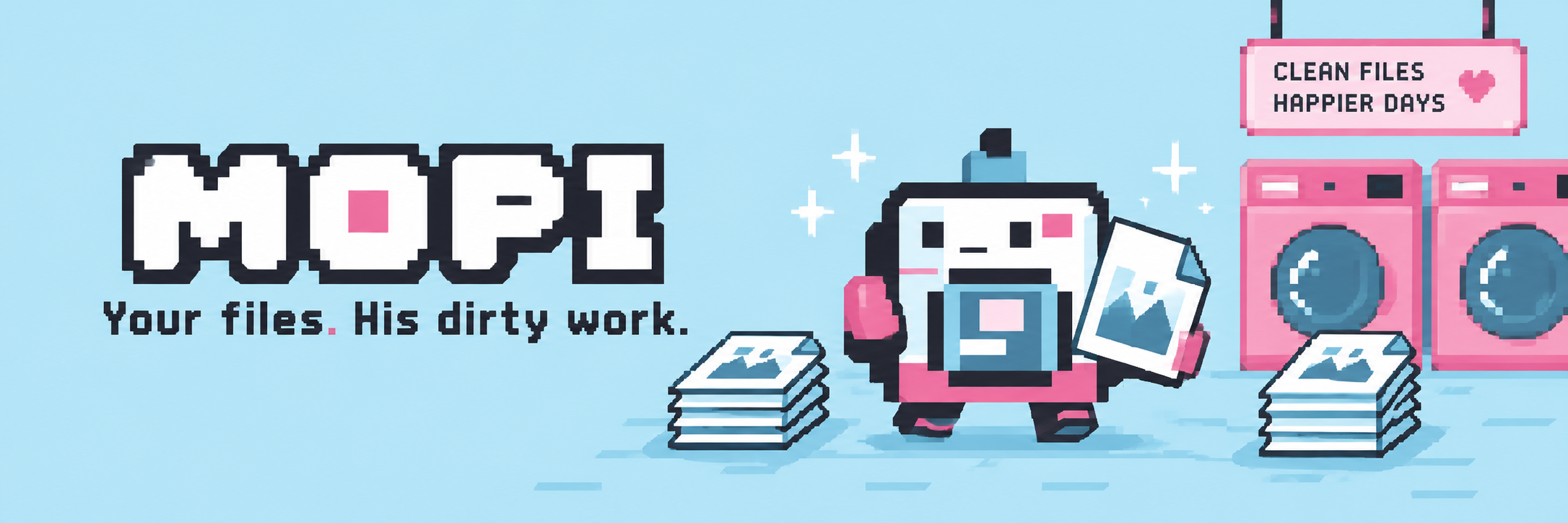 Mopi's little digital laundromat